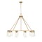 Z-Lite Titus 10 Light Chandelier, 46in. W x 28in. H, Modern Gold 826-10MGLD - alternate 7